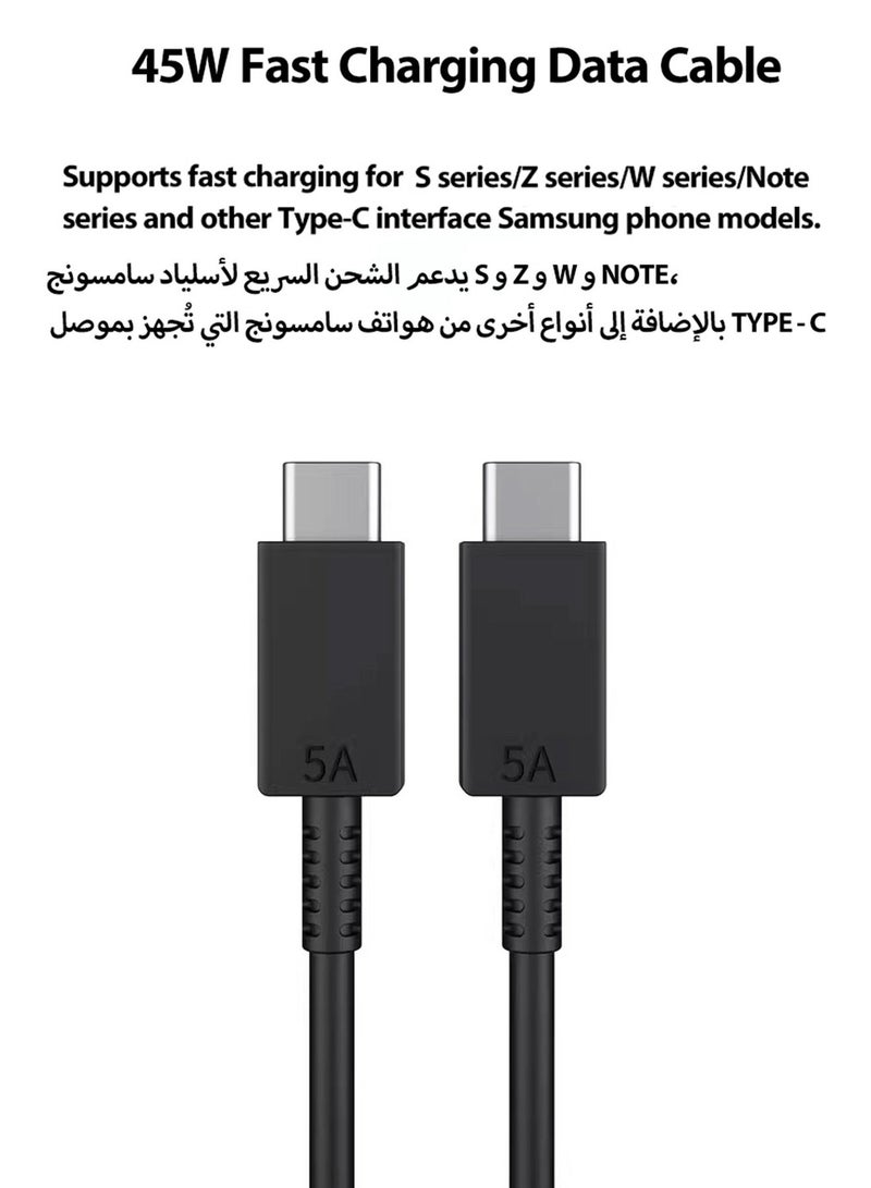 JOYFOCUS Fast Charger for Charger Head with Charging Cable 45 watts, S23 Ultra S23 Plus S23 S23 S22 Ultra S22 S21 Ultra S21 S21 A54 A53 A52 A32-45W with Type-C 5A fast Cable - Image 2